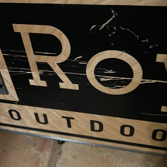 Royal Robbins Wood and Metal Advertising Sign - Picture 3 of 5